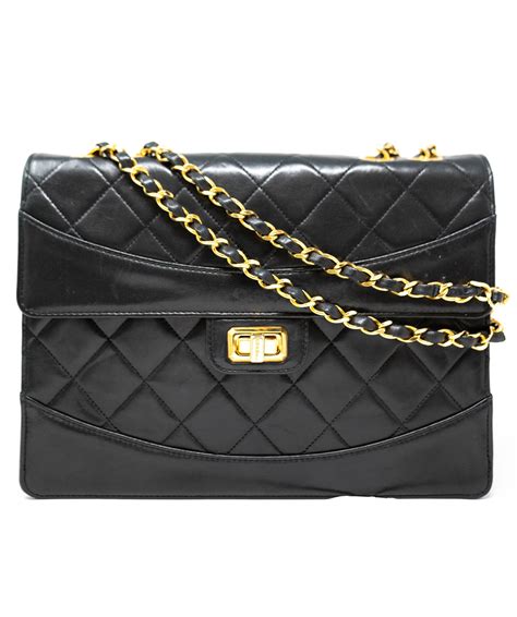 Chanel Vintage Turnlock Single Flap Bag 